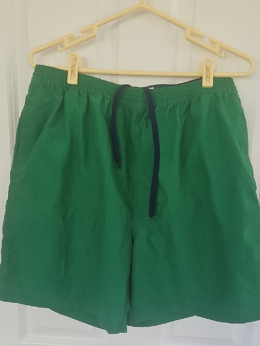 Men's Green Swim Trunks with Drawstring